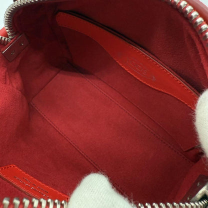 TOD'S Hand Shoulder Bag Tote Purse 2way Leather Suede Red Authentic