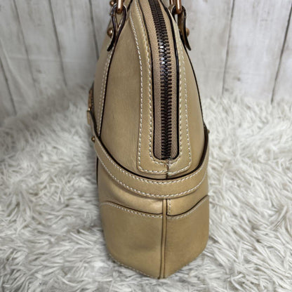 GUCCI Hand Bag Tote Purse Boston Bag Interlocking Leather Brown Authentic