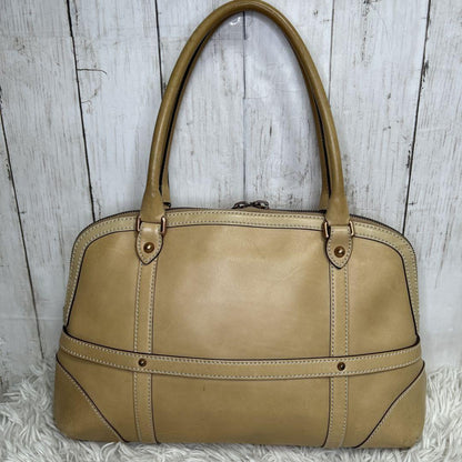GUCCI Hand Bag Tote Purse Boston Bag Interlocking Leather Brown Authentic