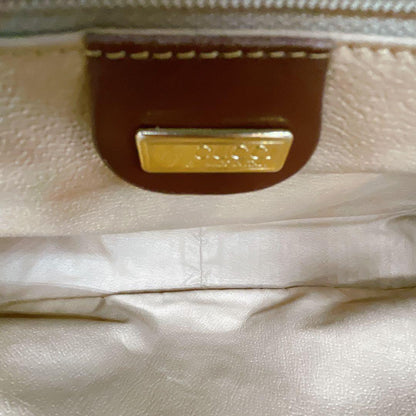 GUCCI Shoulder Bag Purse OLD GG Leather Brown Authentic