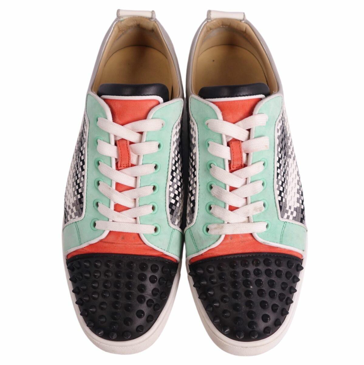 Christian Louboutin Sneakers Shoes Low-Cut Studs EU 43 US 10 Multicolor Auth