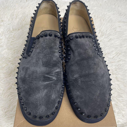 Christian Louboutin Slip-ons Shoes Sneakers Studs EU 43 US 10 Gray Authentic