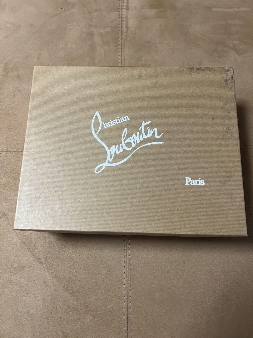 Christian Louboutin Sneakers Shoes High-cut Studs EU 42.5 US 9.5 Silver Gold