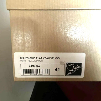 Christian Louboutin Sneakers Shoes High-cut Studs EU 41 US 8 Black Authentic