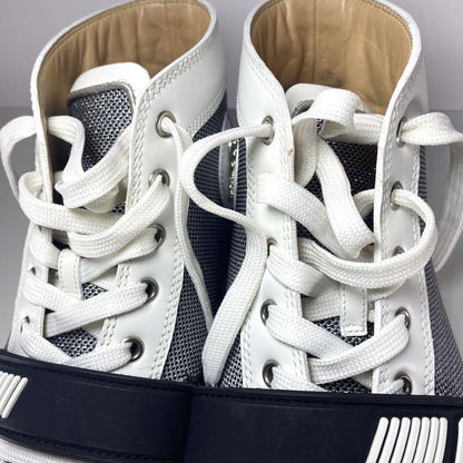 Christian Louboutin LOU SPIKES Sneakers Shoes High-cut Studs EU 42 US 9 Auth