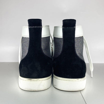 Christian Louboutin LOU SPIKES Sneakers Shoes High-cut Studs EU 42 US 9 Auth