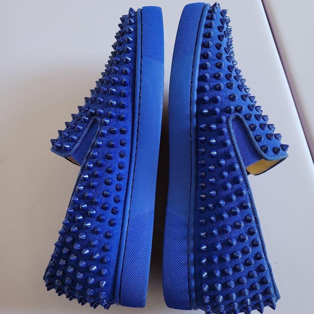 Christian Louboutin Slip-ons Shoes Sneakers Studs EU 41 US 8 Blue Authentic