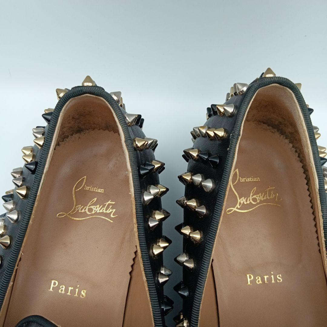 Christian Louboutin Slip-ons Shoes Sneakers Studs EU 42.5 US 9.5 Black Authentic