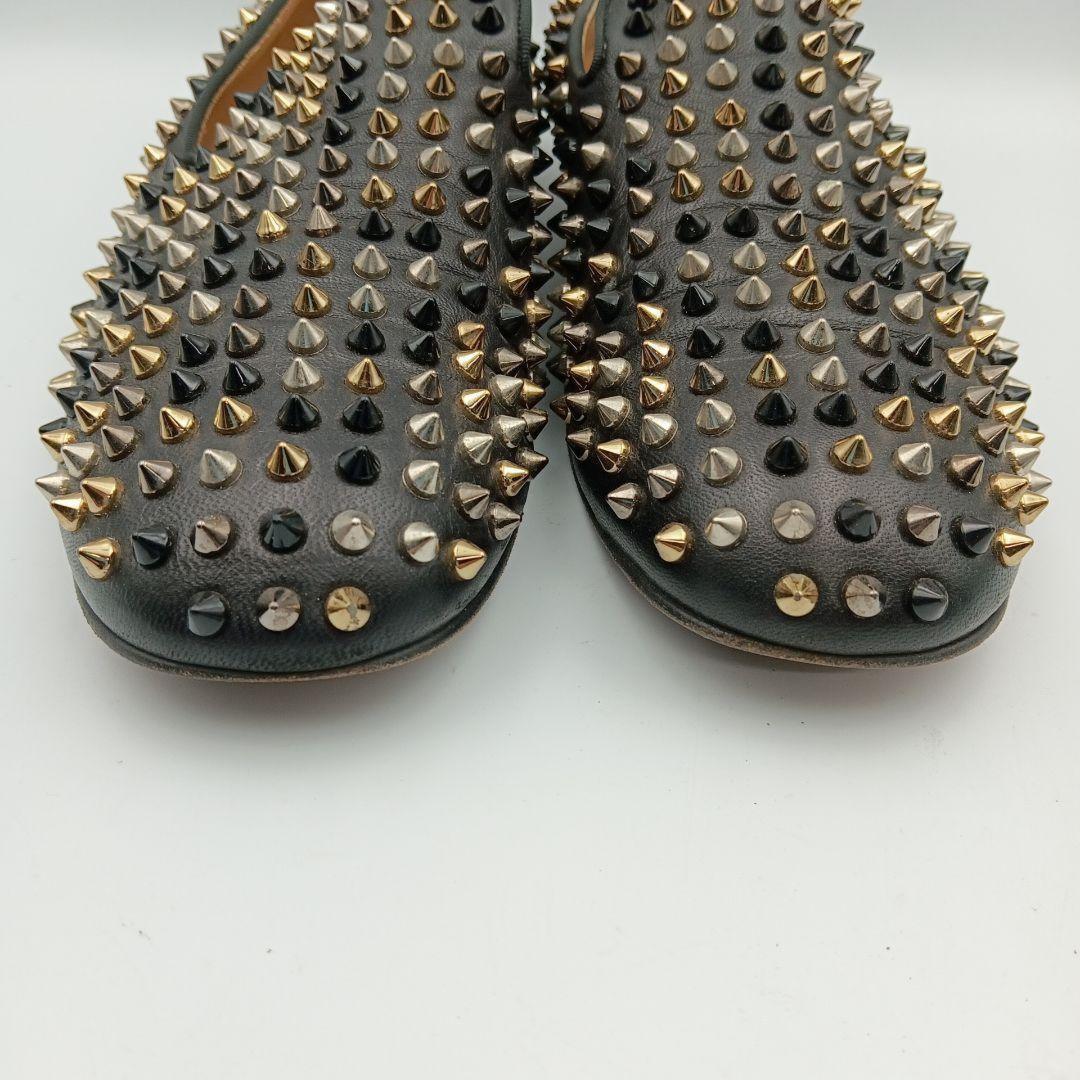 Christian Louboutin Slip-ons Shoes Sneakers Studs EU 42.5 US 9.5 Black Authentic