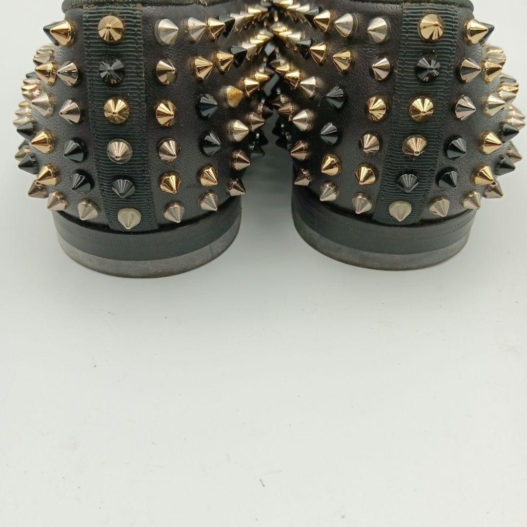 Christian Louboutin Slip-ons Shoes Sneakers Studs EU 42.5 US 9.5 Black Authentic