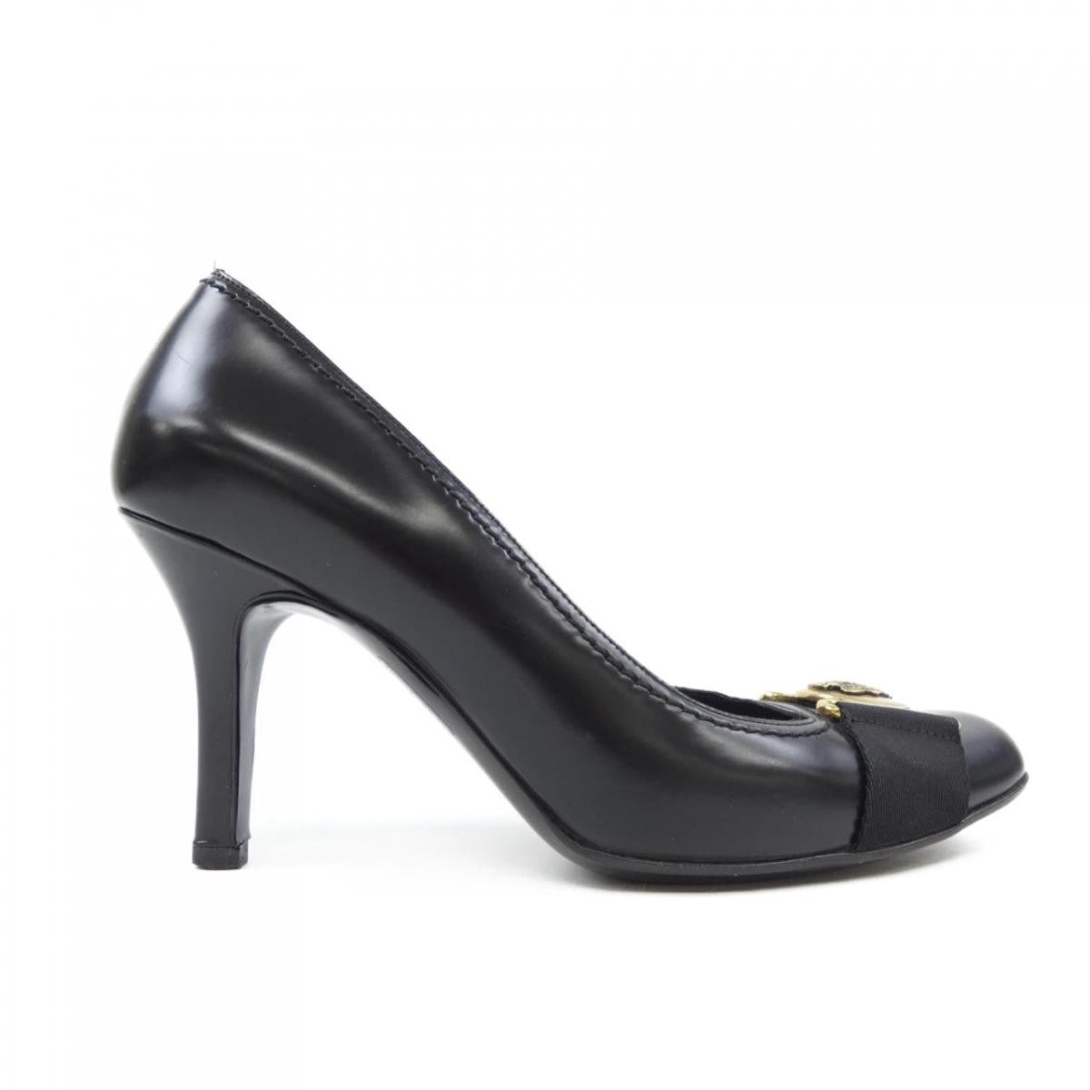 GUCCI Shoes Pumps Heel EU 38 US 8 Black Authentic