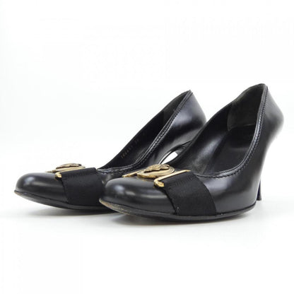 GUCCI Shoes Pumps Heel EU 38 US 8 Black Authentic