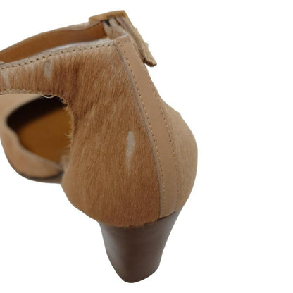 GUCCI Shoes Pumps Heel EU 37.5 US 7.5 Beige Authentic