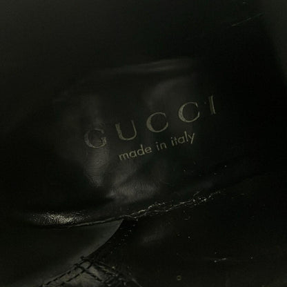 GUCCI Long Boots Shoes EU 36.5 US 6.5 Leather Black Authentic