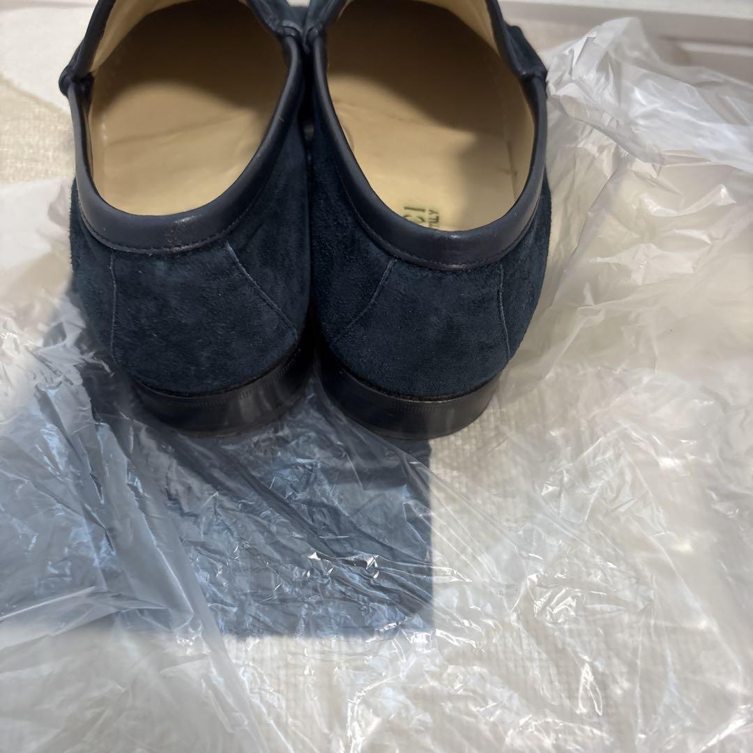 GUCCI Loafers Shoes Horse Bit EU 36 US 6 Suede Navy Authentic