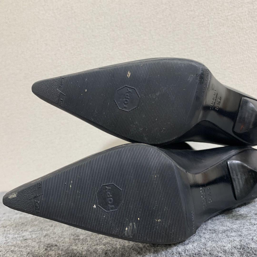 GUCCI Boots Shoes EU 35.5 US 5.5 Leather Black Authentic