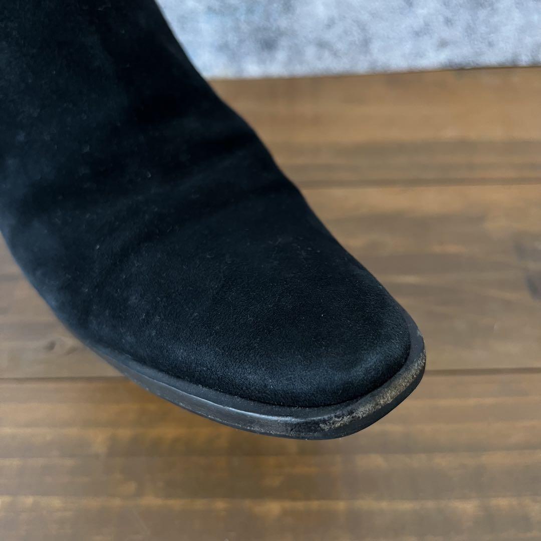 GUCCI Short Boots Bootie Shoes EU 35.5 US 5.5 Suede Black Authentic