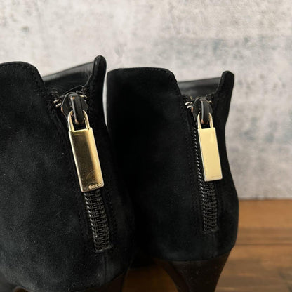 GUCCI Short Boots Bootie Shoes EU 35.5 US 5.5 Suede Black Authentic