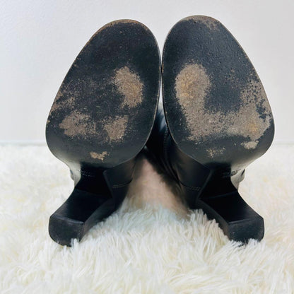GUCCI Long Boots Shoes Interlocking GG EU 35.5 US 5.5 Black Authentic