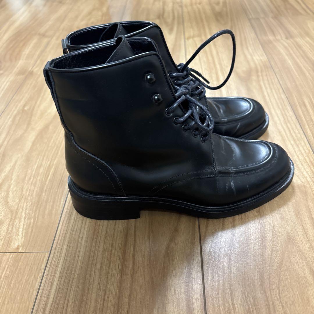 GUCCI Boots Shoes EU 36.5 US 6.5 Leather Black Authentic