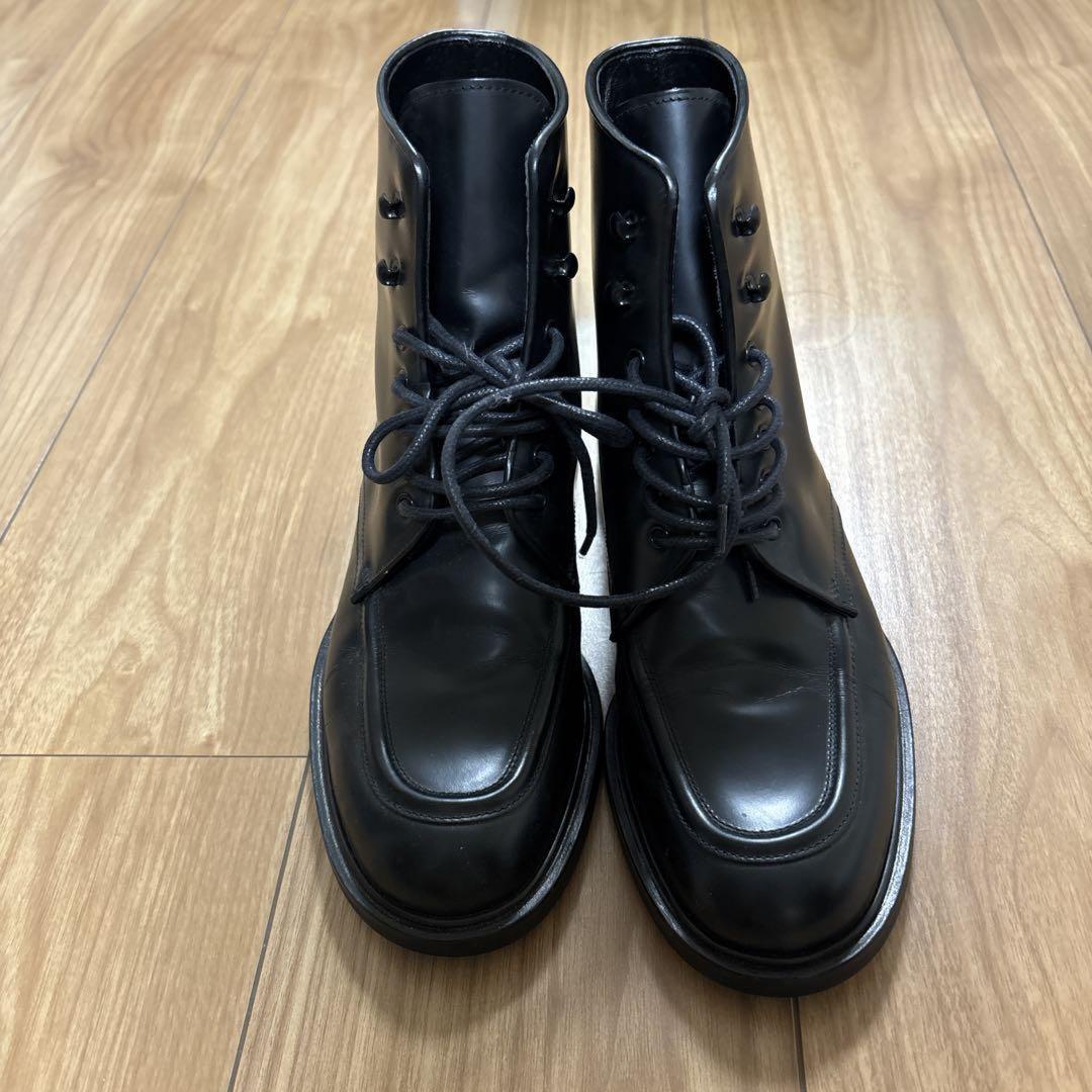 GUCCI Boots Shoes EU 36.5 US 6.5 Leather Black Authentic