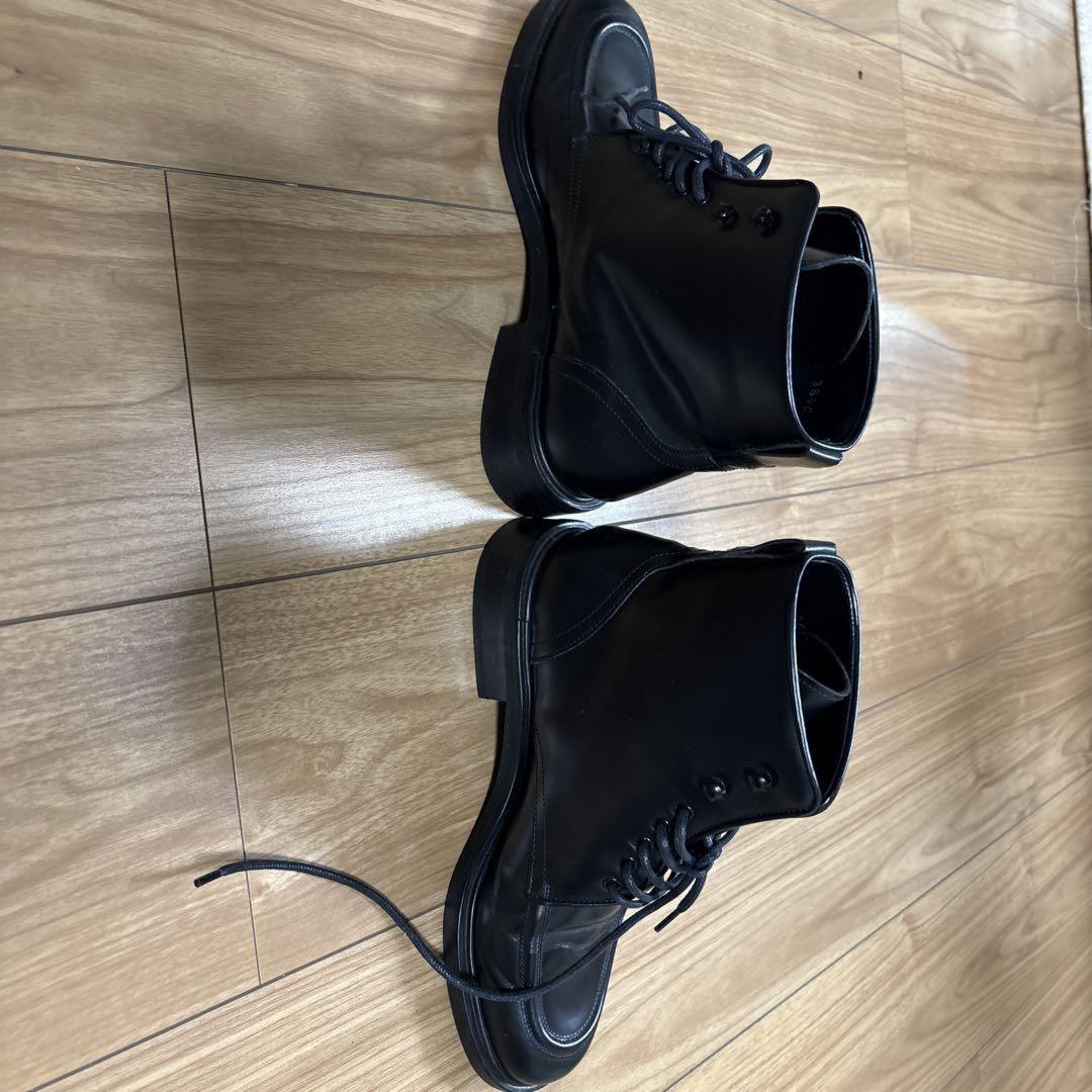 GUCCI Boots Shoes EU 36.5 US 6.5 Leather Black Authentic