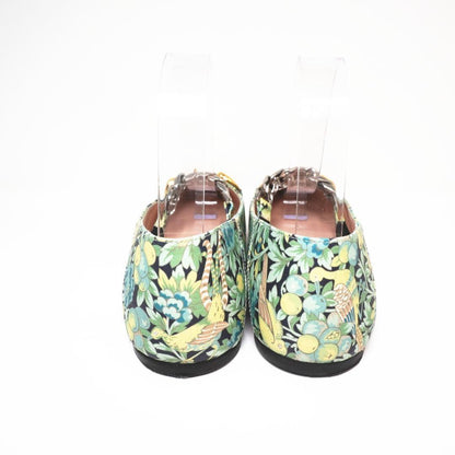 GUCCI Shoes Pumps Heel Flat Chain EU 36 US 6 Green Authentic
