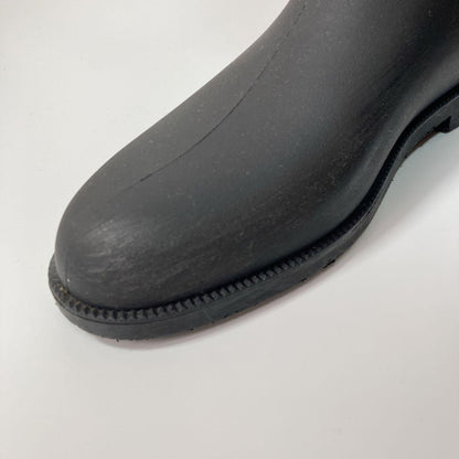 GUCCI Long Rain Boots Shoes GG EU 36 US 6 Black Authentic