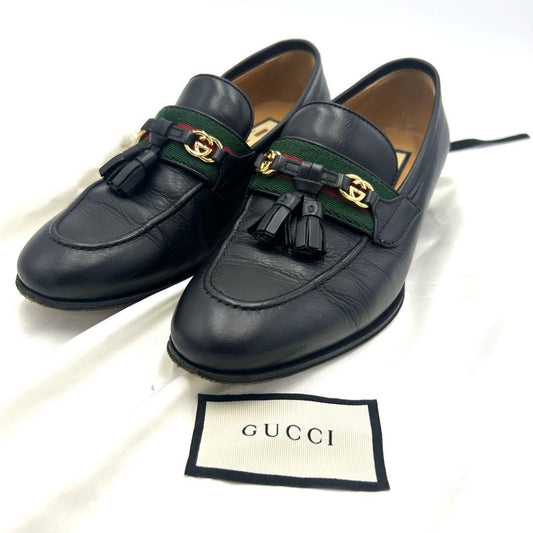GUCCI Loafers Shoes Interlocking EU 35 US 5 Authentic