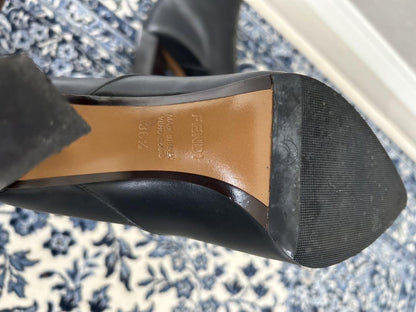 FENDI Short Boots Shoes EU 36.5 US 6.5 Black Authentic