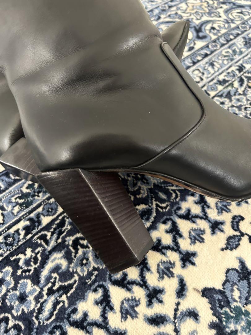 FENDI Short Boots Shoes EU 36.5 US 6.5 Black Authentic