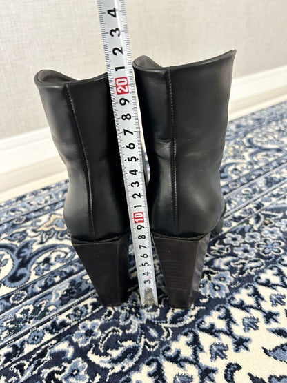 FENDI Short Boots Shoes EU 36.5 US 6.5 Black Authentic