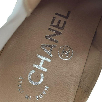 CHANEL Boots Shoes Logo EU 35.5 US 5.5 Canvas Multicolor Authentic
