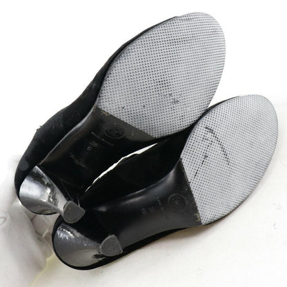 CHANEL Short Boots Shoes EU 36 US 6 Black Authentic