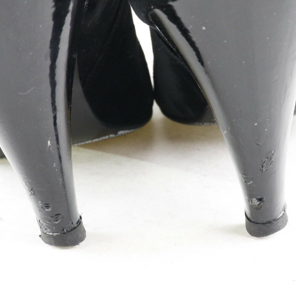 CHANEL Short Boots Shoes EU 36 US 6 Black Authentic