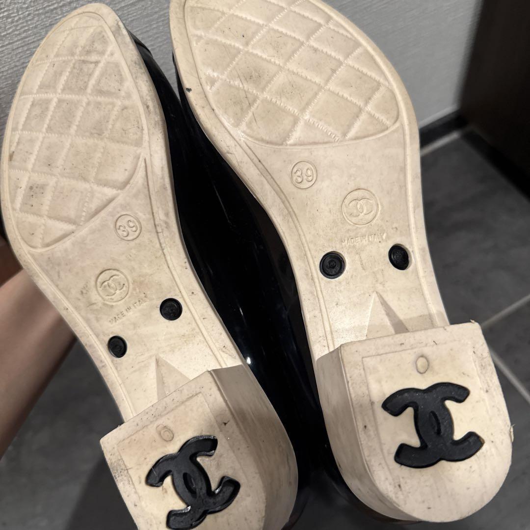 CHANEL Long Boots Shoes EU 39 US 9 Black Authentic