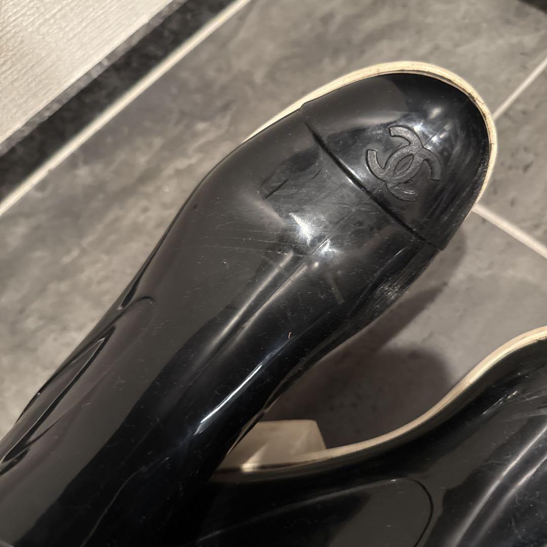CHANEL Long Boots Shoes EU 39 US 9 Black Authentic