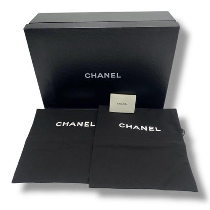 CHANEL Long Rain Boots Shoes Cocomark EU 36 US 6 Black Authentic