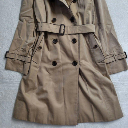 BURBERRY LONDON Coat Nova Check Asian fit L US size M Honey Beige Authentic