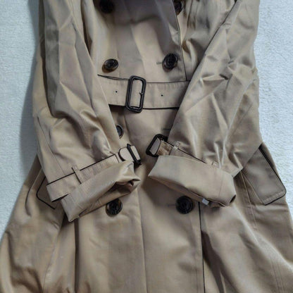 BURBERRY LONDON Coat Nova Check Asian fit L US size M Honey Beige Authentic