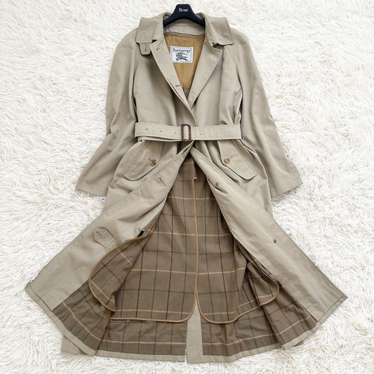 BURBERRYS Coat Nova Check Asian fit L US size M Beige Authentic