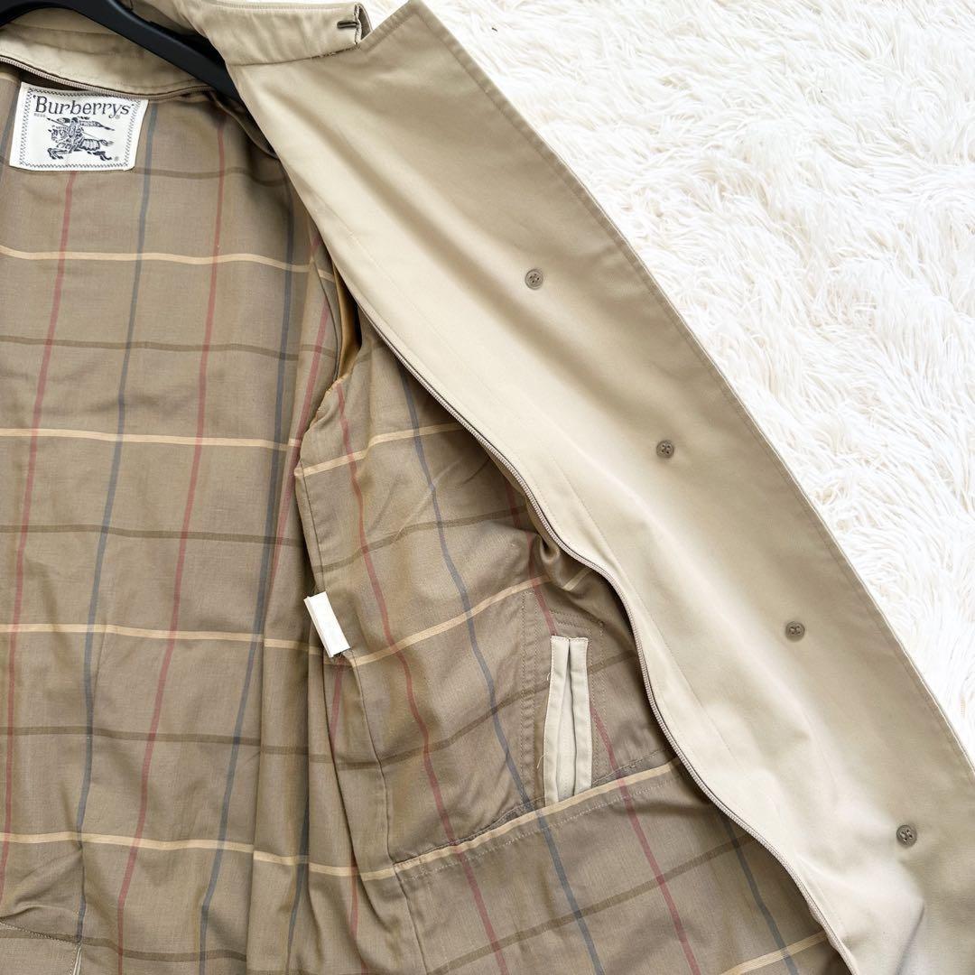 BURBERRYS Coat Nova Check Asian fit L US size M Beige Authentic
