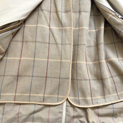 BURBERRYS Coat Nova Check Asian fit L US size M Beige Authentic