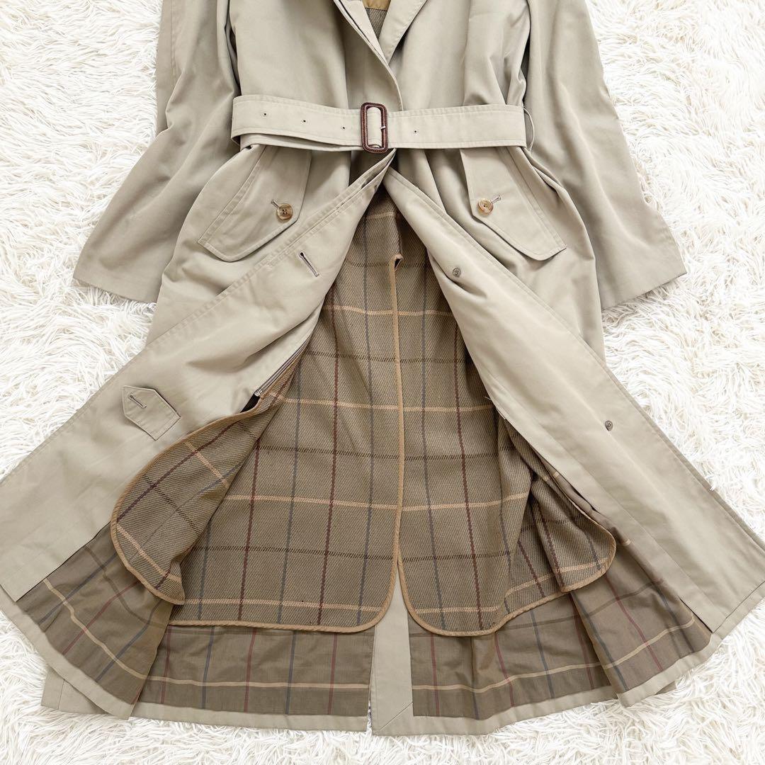 BURBERRYS Coat Nova Check Asian fit L US size M Beige Authentic