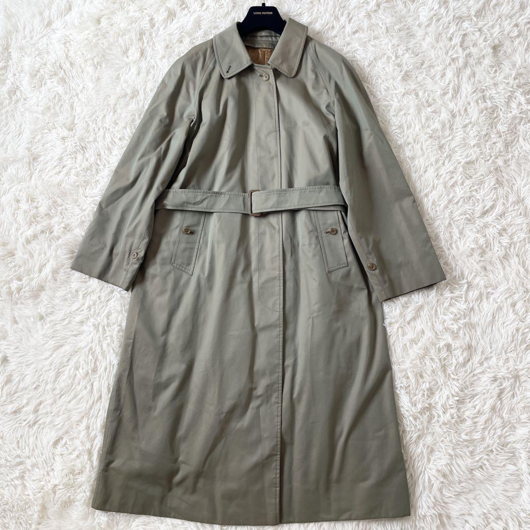 BURBERRY Coat Nova Check Asian fit L US size M Khaki Authentic