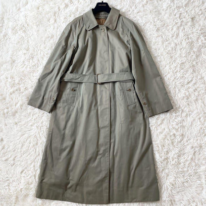 BURBERRY Coat Nova Check Asian fit L US size M Khaki Authentic