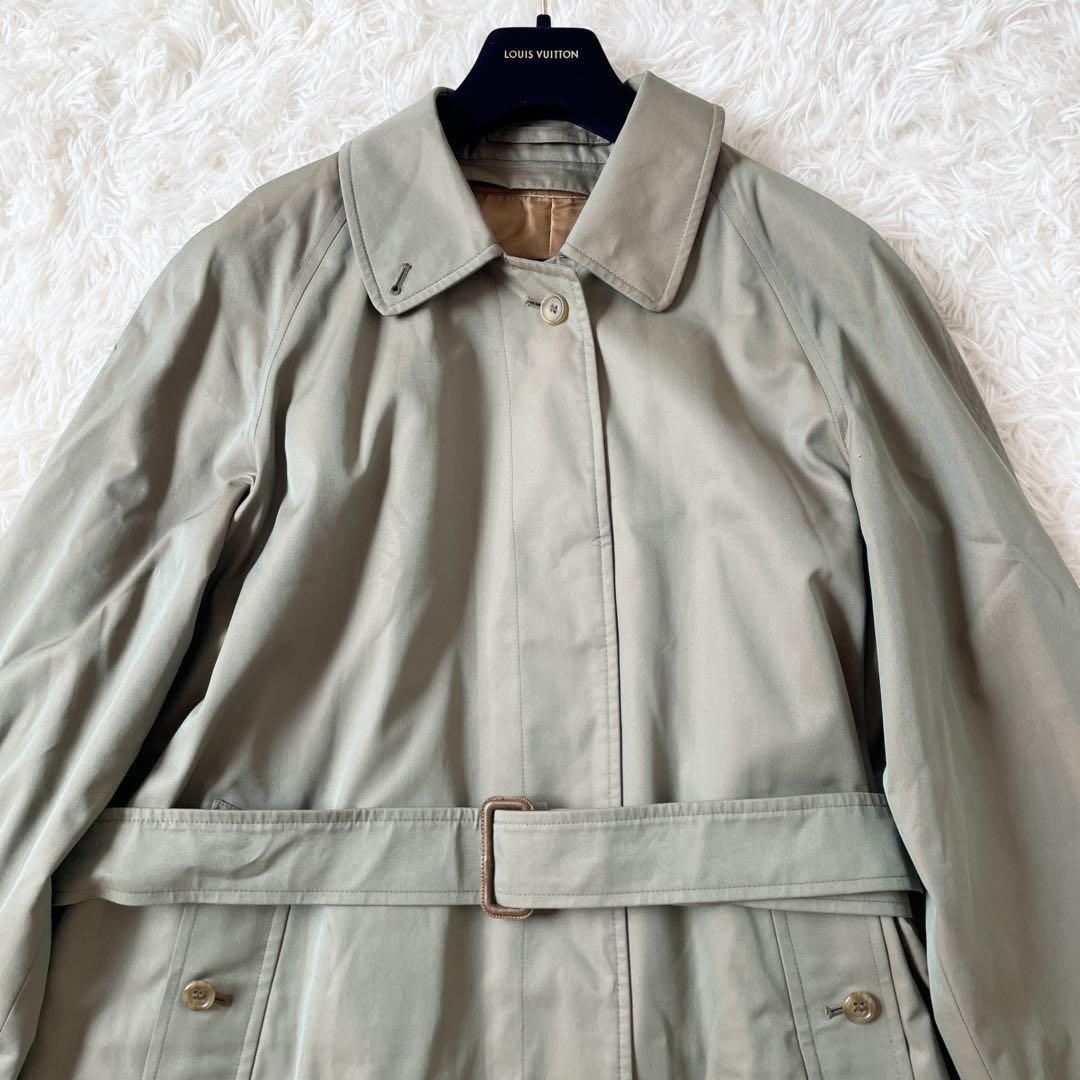 BURBERRY Coat Nova Check Asian fit L US size M Khaki Authentic