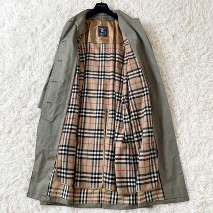 BURBERRY Coat Nova Check Asian fit L US size M Khaki Authentic