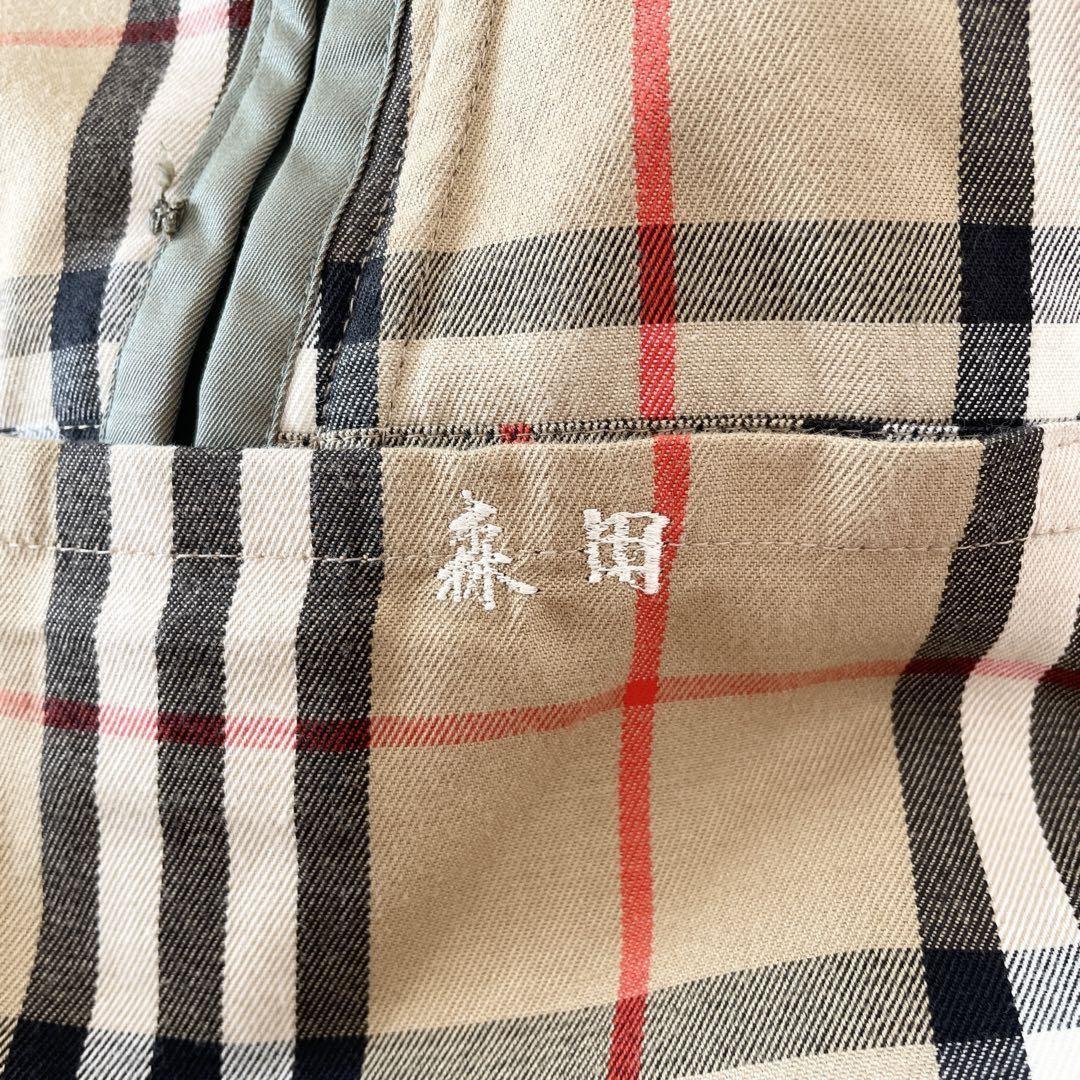 BURBERRY Coat Nova Check Asian fit L US size M Khaki Authentic