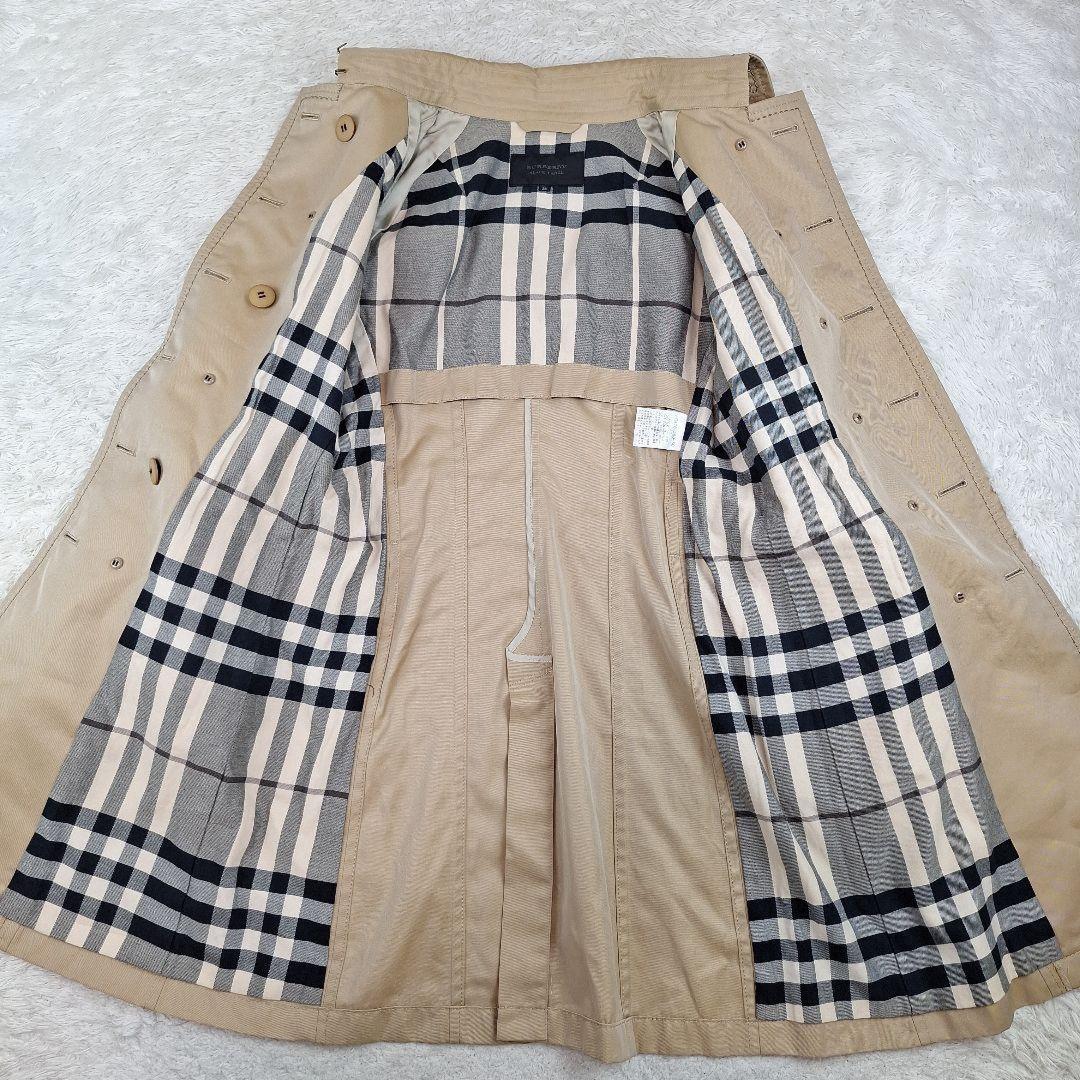 BURBERRY BLACK LABEL Coat Nova Check Asian fit M 38 US size S Beige Authentic